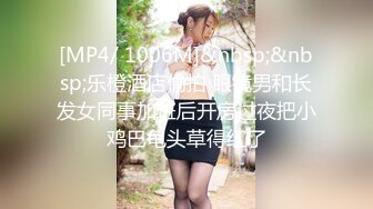 [MP4/ 1006M]&nbsp;&nbsp;乐橙酒店偷拍 眼镜男和长发女同事加班后开房过夜把小鸡巴龟头草得红了